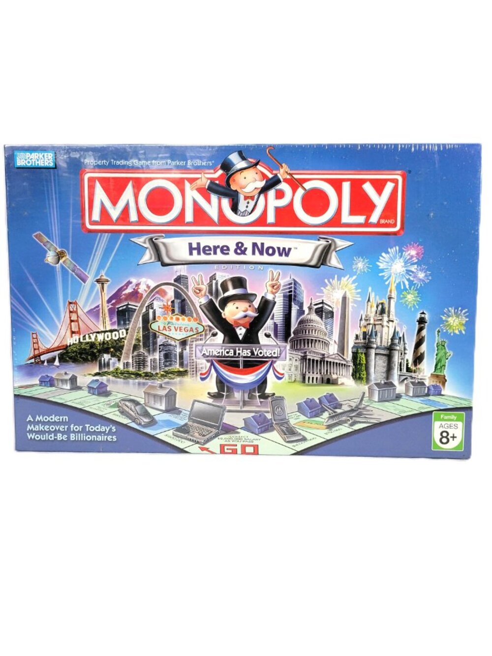 Monopoly Here & Now Edition Board Game 2006 Parker Brothers New Factory Sealed